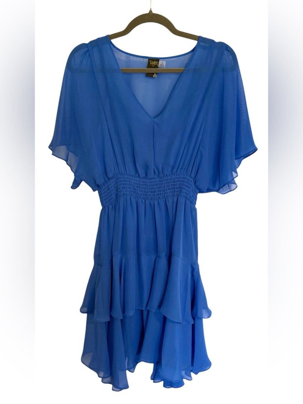 Taylor V-Neck Chiffon Dress